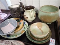 POTTERY AND PLATES W/FRANCOMA AND MORE