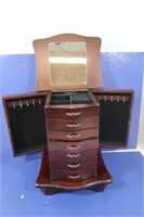 Cherry Wood Jewelry Box(Good Condition)
