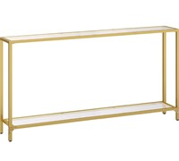 $90 55.1" Gold Console Table
