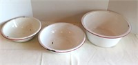 Enamel Bowls/Basin - Vintage/Antique