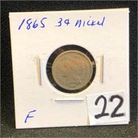 1865 3 Cent Nickel