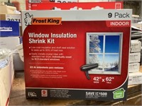 42" x 62" Window Insulation Shrink Kit x 6