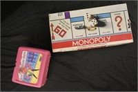 Monopoly & 1990 Barbie Lunch Box