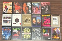 Rock DVD collection. Lot of 17 various artists.