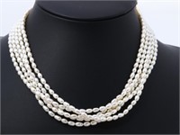 18kt Gold MIKIMOTO Pearl Strand Necklace
