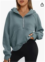 AUTOMET Half Zip Sweatshirts Cropped Hoodies