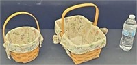 (2) Longaberger Spring baskets w/liners