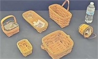 variety of smaller Longaberger baskets