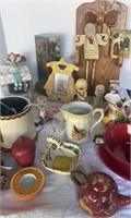 Porcelain Hand Painted Pitchers & More
