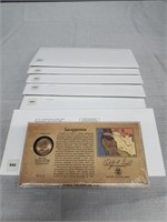 6 Sacagawea Golden Dollar Envelopes SA2