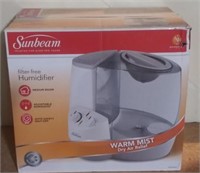 (B) Sunbeam filter free humidifier warm mist