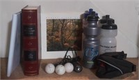 (B) Lot of assorted photography box, golf balls