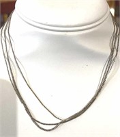 3 Sterling necklaces