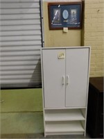 Lighthouse Picture & White 2-Door Cabinet (24x51")