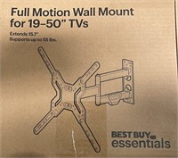 BEST BUY FULL MOTION WALL MOUNT RETAIL $40