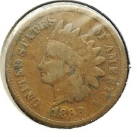 1868 Indian Head Penny 1c VG CoinSnap