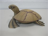 9"x 6"x 4" Wooden Sea Turtle Trinket Box