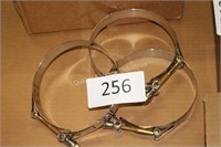 3- stainless heavy duty clamps