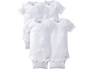 Gerber Baby 4pk Short Sleeve Onesies - White