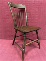 Plank Seat Fruitwood Windsor Chair, 16 x 35
