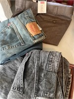 Two pair Levi’s and men’s dress pants