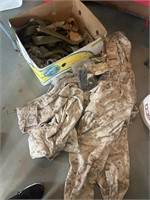 Selection of Marine shirts, pants, and hats,