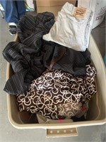 Large tote of assorted men’s, and women’s & kids