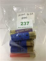 Mixed 16 Gauge ammo qty 8