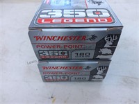 Two boxes of Winchester PowerPoint 350 Legend