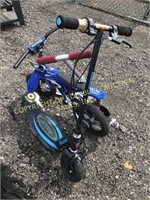 (2) RAZOR SCOOTERS & YAMAHA KIDS BIKE