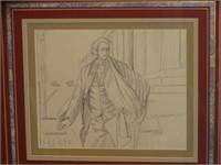 JOHN HANSEGGER - Original Pencil Sketch