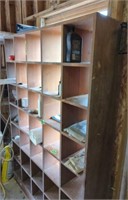 Wood Storage Cubby Cabinet Organizer 50x13x73.