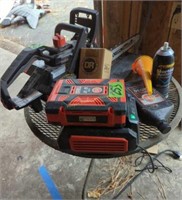 Working Dr Electric Battery Powered Chainsaw With