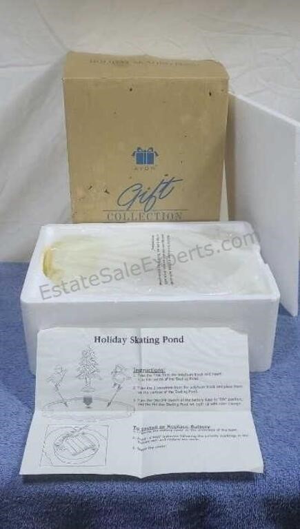 Avon "Holiday Skating Pond". NIB.