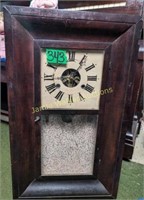 Antique Ogee Clock With Pendulum And Weights