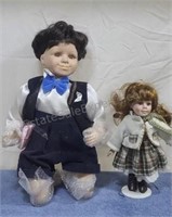 Porcelain dolls.