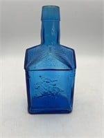 Vintage Wheaton NJ Cobalt Blue Glass Bottle Paul