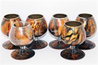 Small Swirl Glass Snifters with
