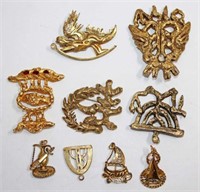 Gold Tone Pins & Brooches