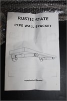 Rustic State Pipe Wall Brackets
