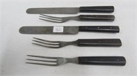 Civil War Fork & knife set Used By Soldiers in