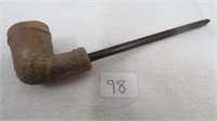 Civil War Era Clay Pipe Reed stem 5 1/2" Long