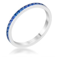 Classic Round .50ct Sapphire Channel Ring