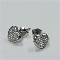 $100 Silver CZ Earrings