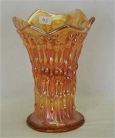 April Showers 6 1/2" squatty vase - marigold