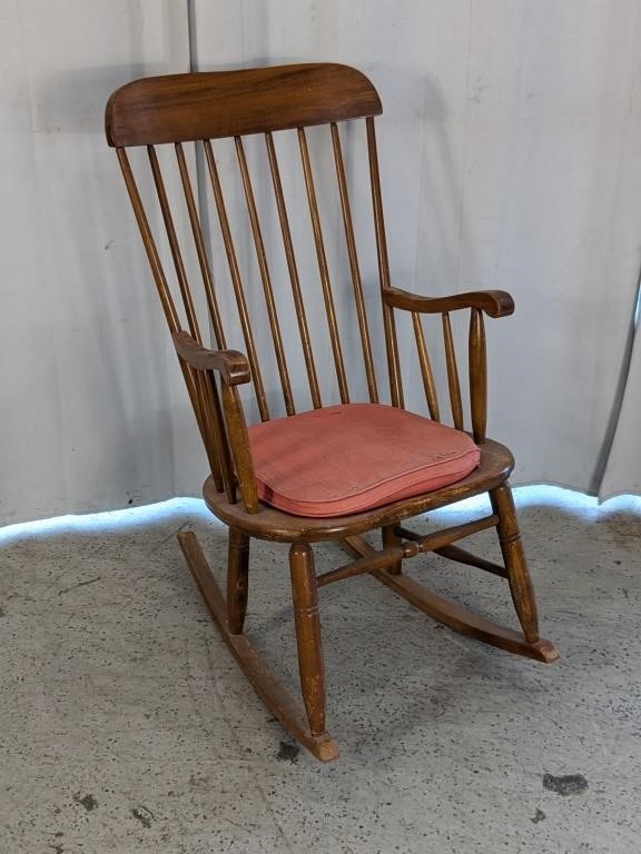 Wooden Rocking Chair with Cushion