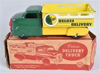 MARX DELUXE DELIVERY TRUCK GREEN & YELLOW w/BOX