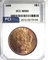 1889 Morgan PCI MS65 Great Color