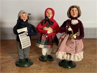 Three Byers Choice Carolers