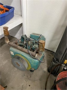twin cyl engine with generator. AS IS